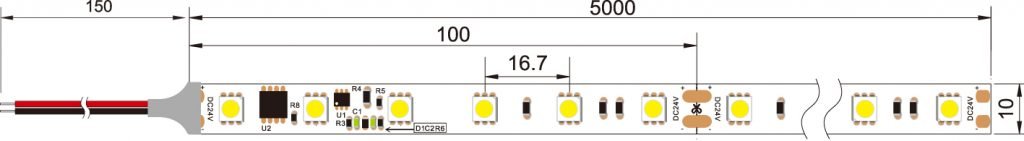 Intelligent Temperature Led Strip