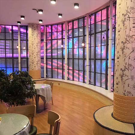 Curved Transparent Display