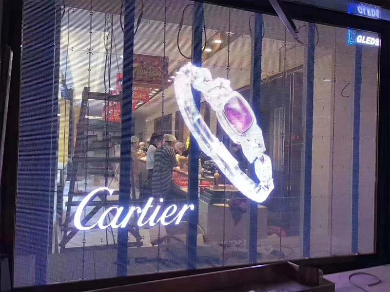 Transparent LED screens are best for shops