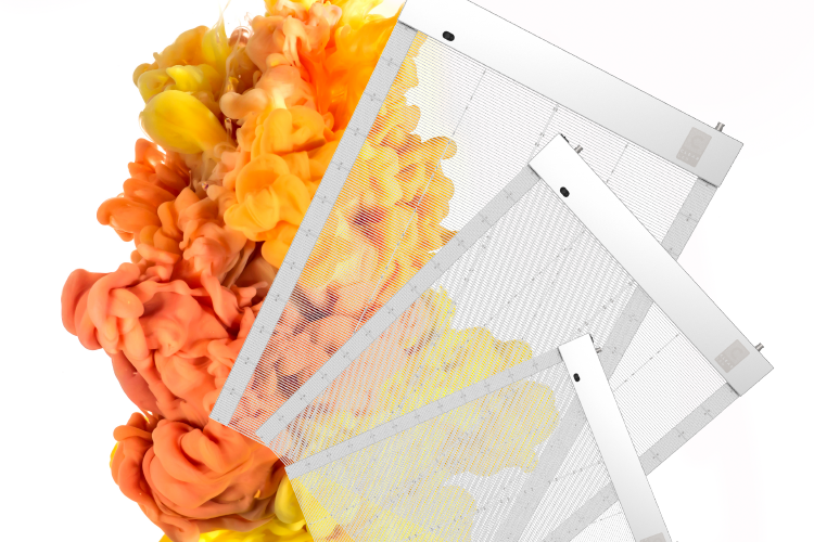 Affiche LED transparente