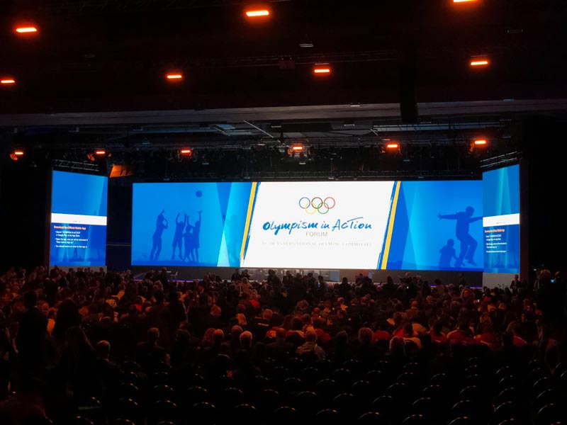 Pantalla LED de concierto interior