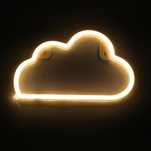 Logotipo da nuvem-neon