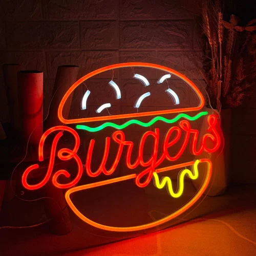 Burger Neon Sign