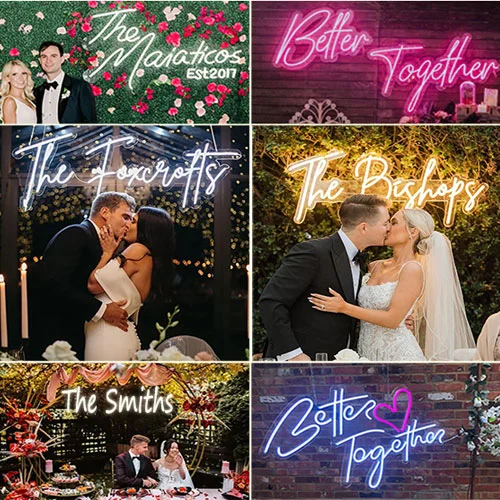 結婚式用カスタムネオンサイン - Jasionlight